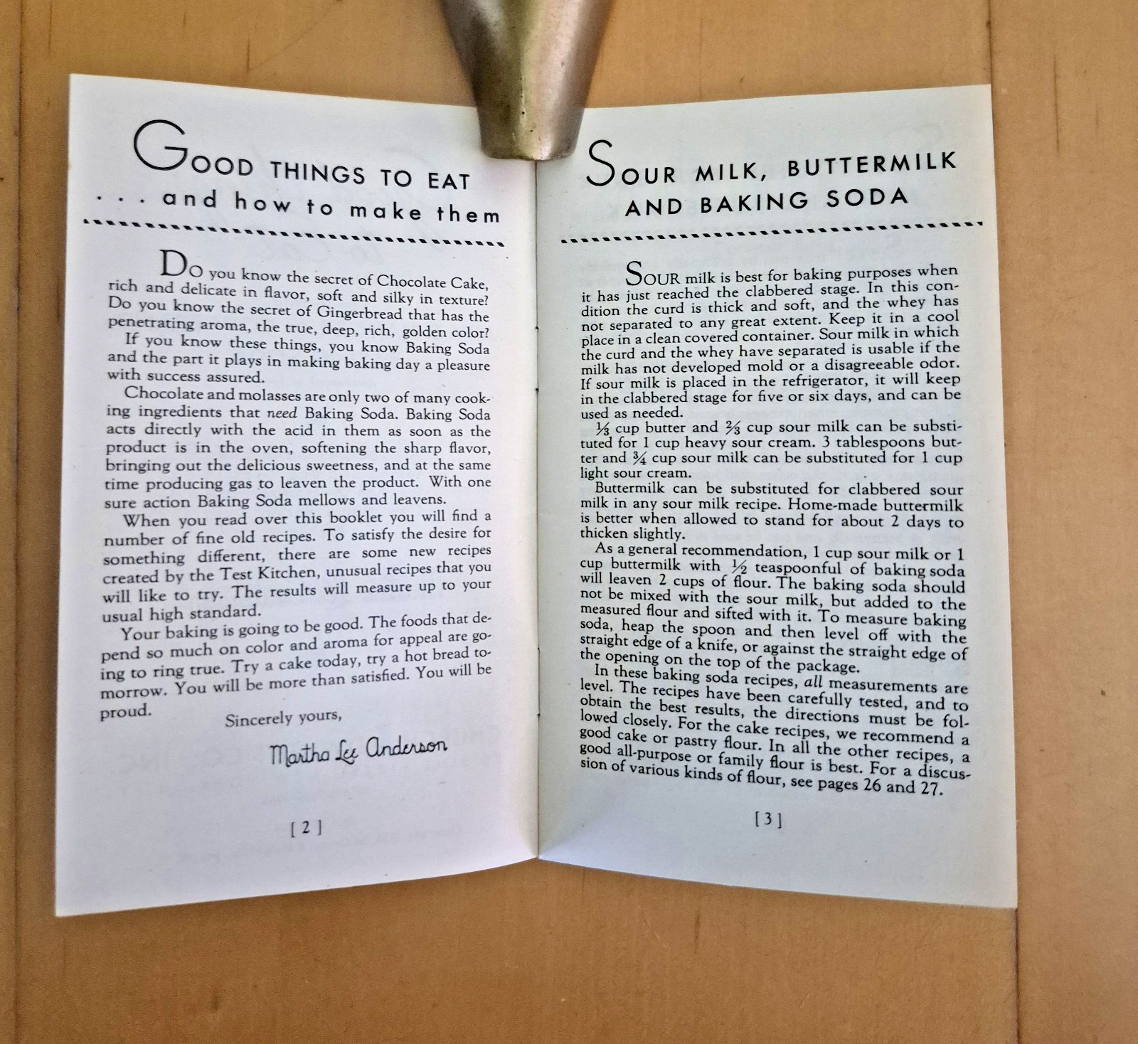 Vintage 1935 GOOD THINGS TO EAT Arm & Hammer Baking Soda Booklet 113th Edition