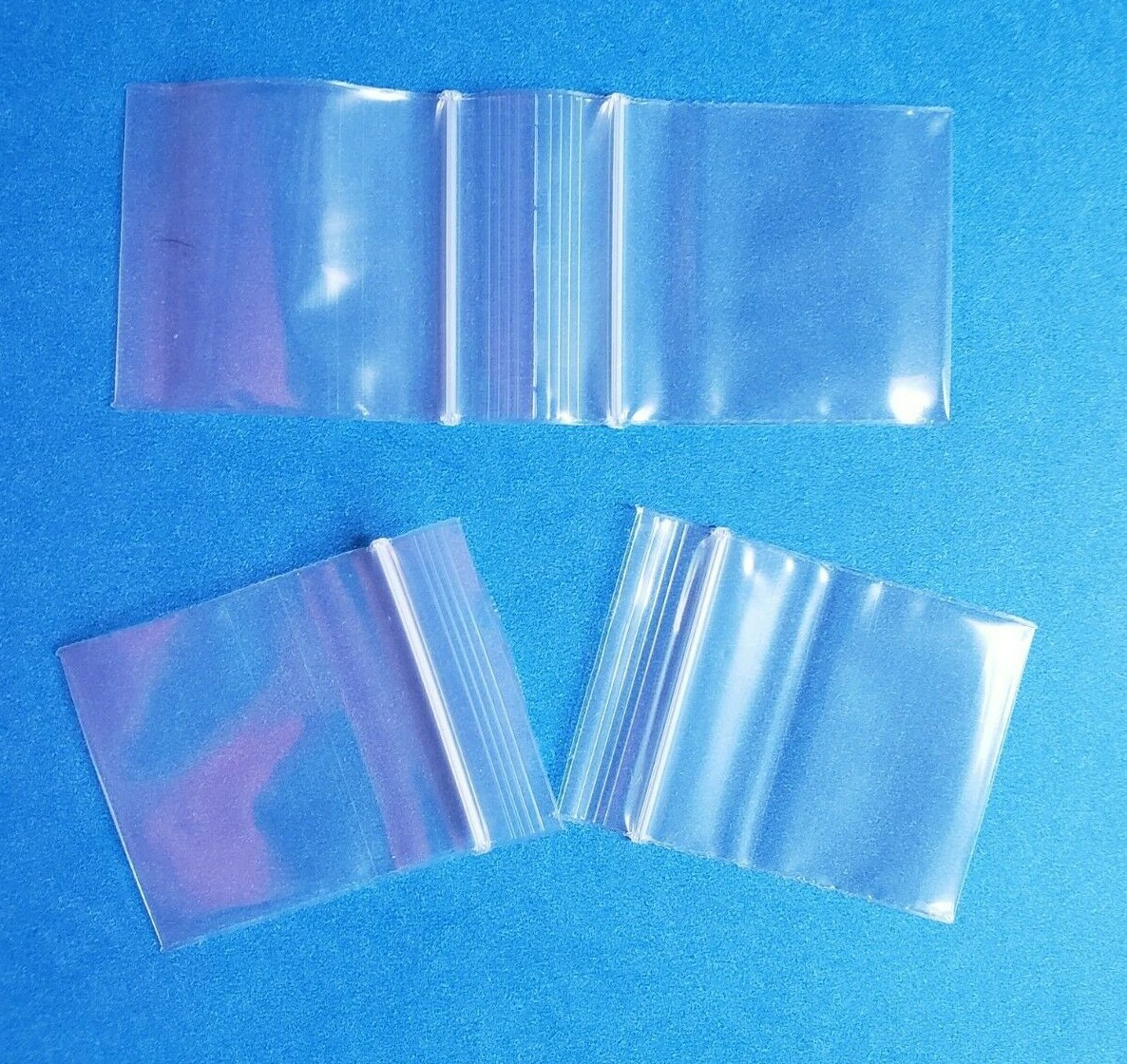 Clear 1" x 1" Mini Zip Seal Lock Top Plastic Bags 2Mil Jewelry Pill Small Square