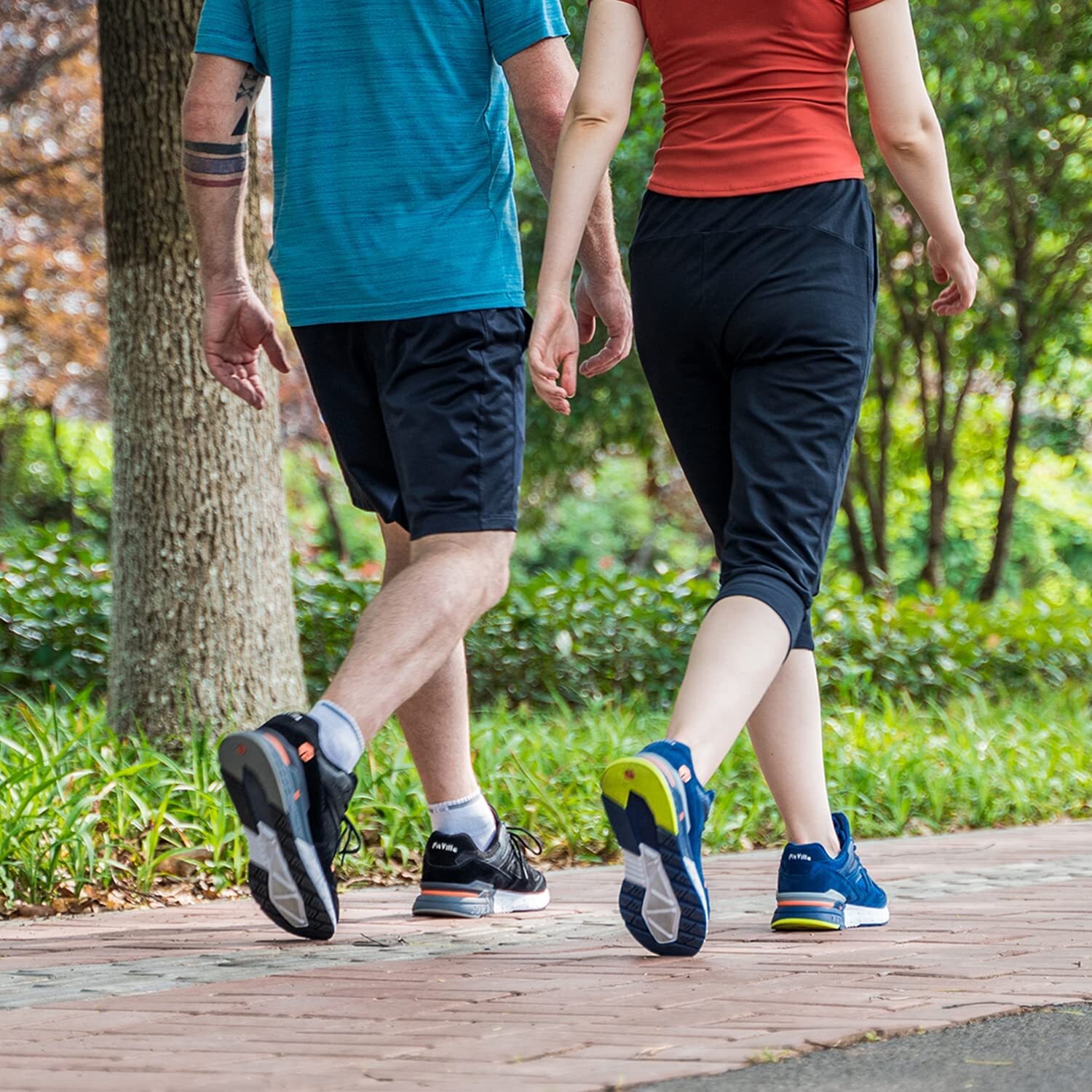 FitVille Men's Extra Wide Sneakers Arch Fit Walking Shoes Memory Foam Cushion