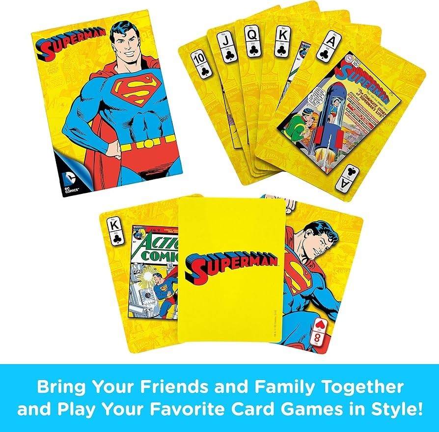 Playing Card Deck DC Comics Retro Superman Playing Cards