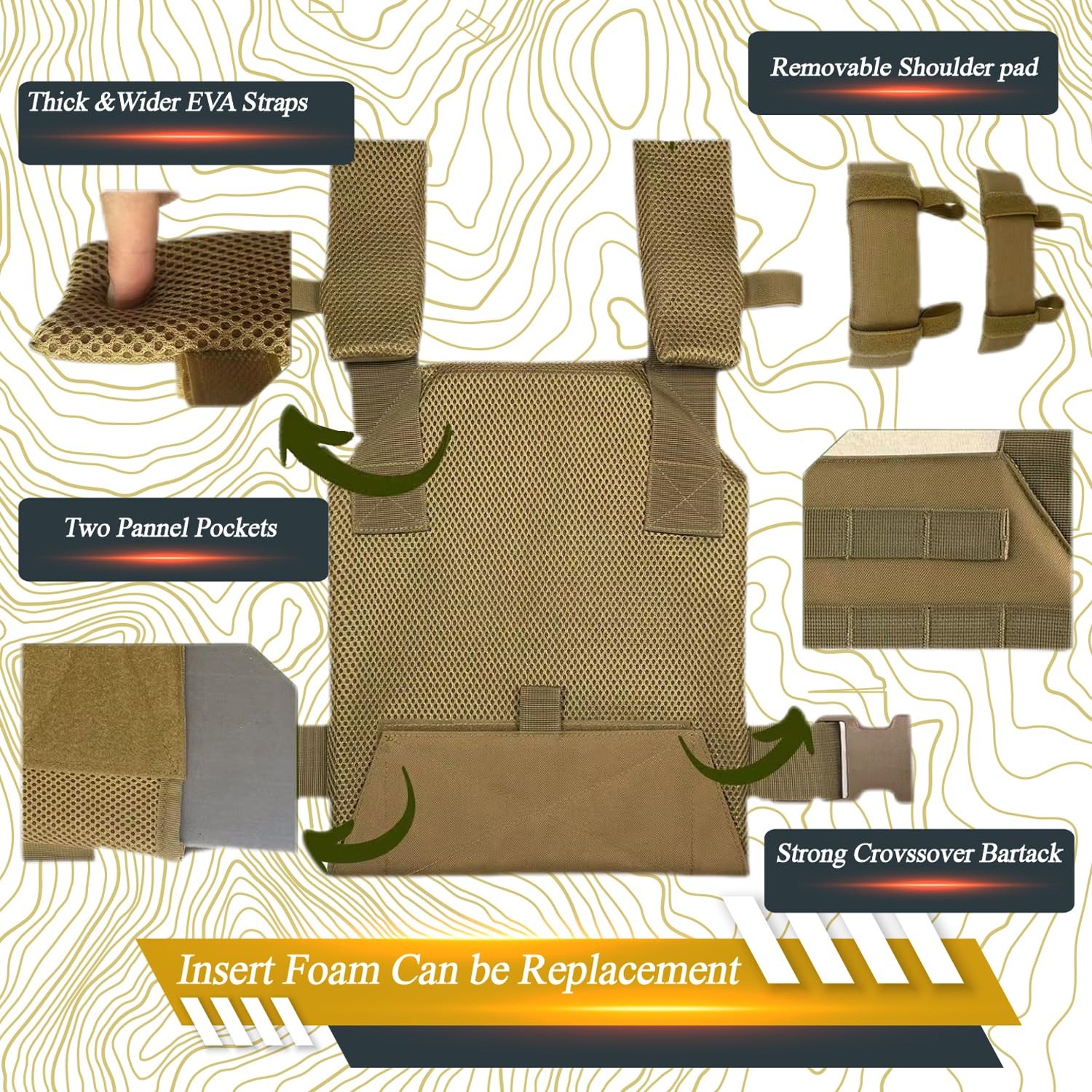 Tactical Weight Vest for Men and Women, Weighted Running Vest Weighted Vest S...