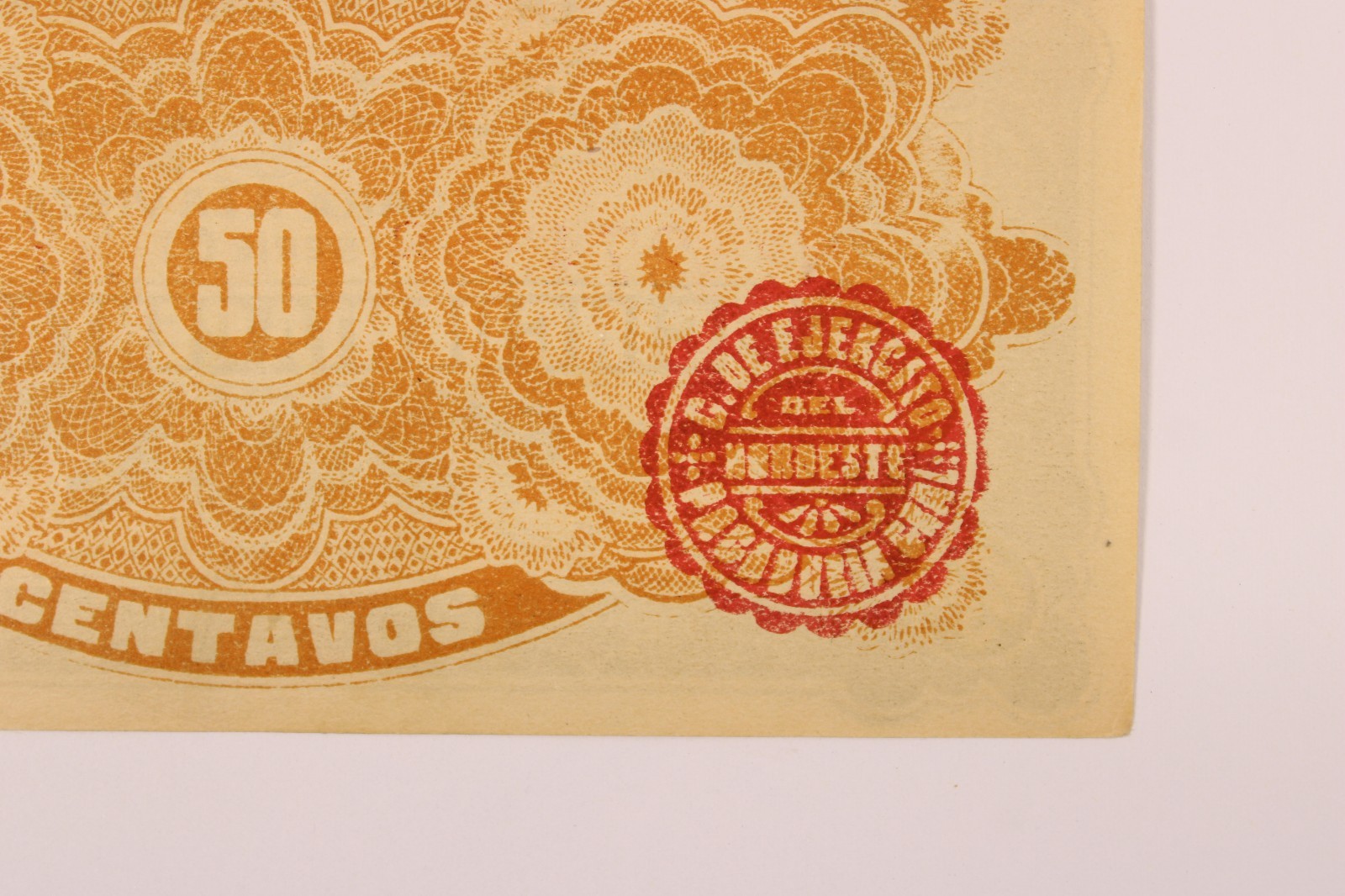 M2267a Mexico Revolutionary / Northwest Army Corps 1915 50 Cent P S868 AU # 0505