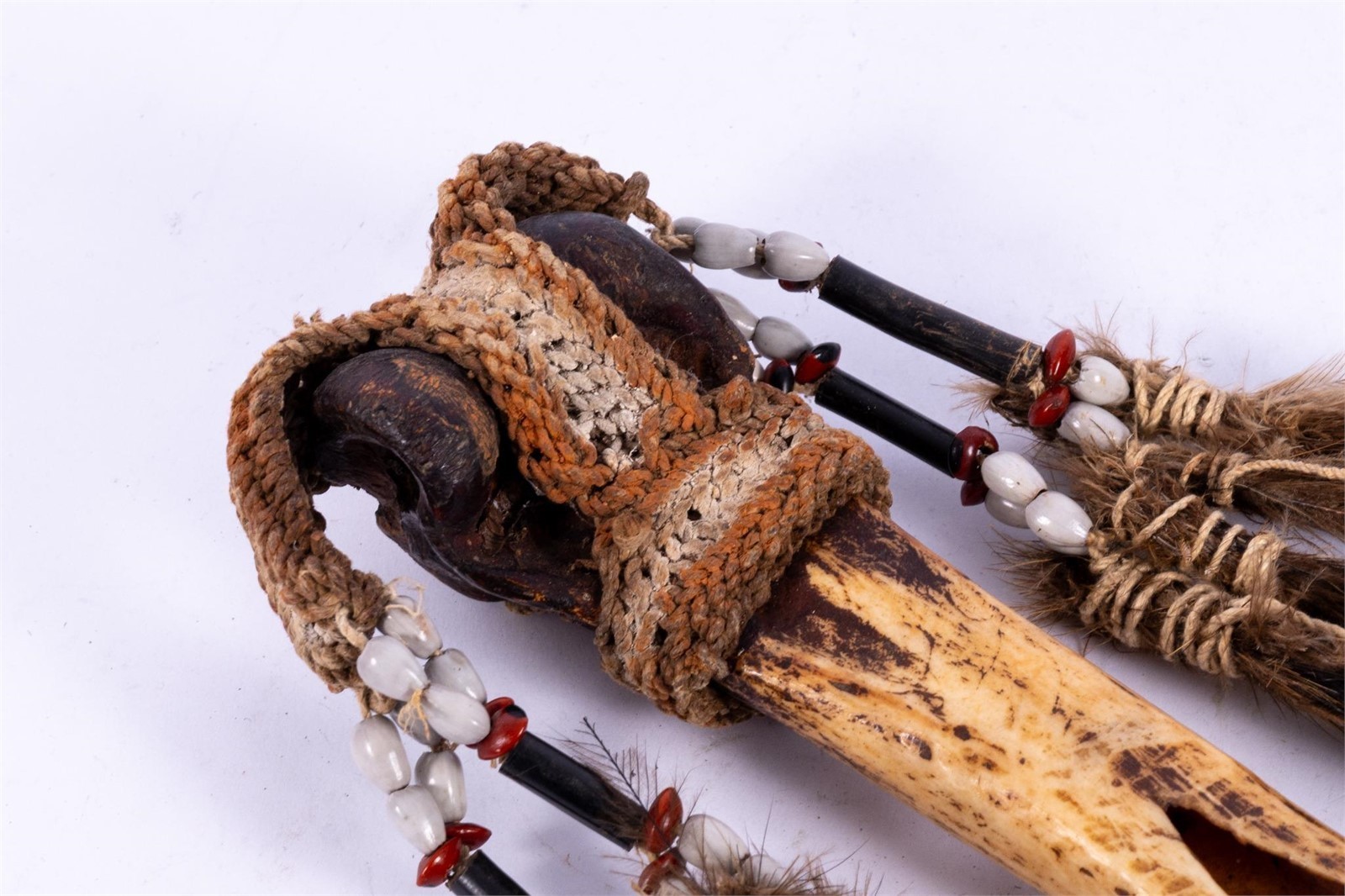 PAPUA NEW GUINEA CASSOWARY KNIFE, carved blade 12" 1900'S