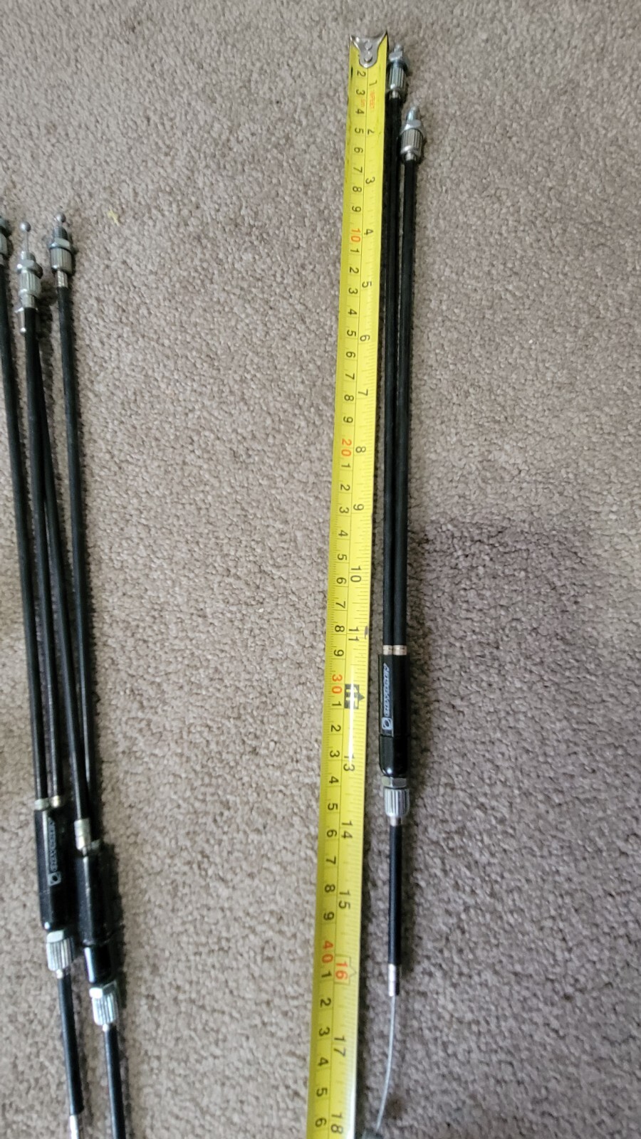 old school NOS Odyssey upper gyro cable lot of 3 bmx freestyle bike black