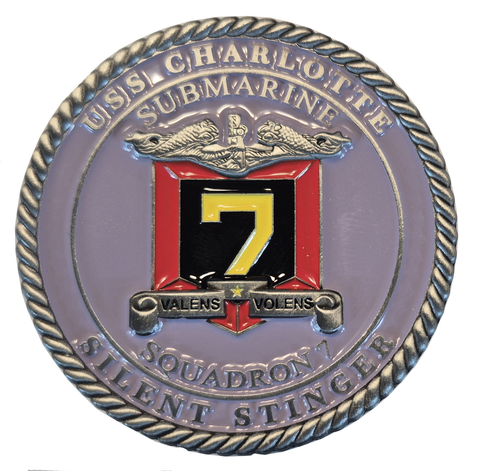 US Navy USS CHARLOTTE SSN 766 challenge coin 2" 204