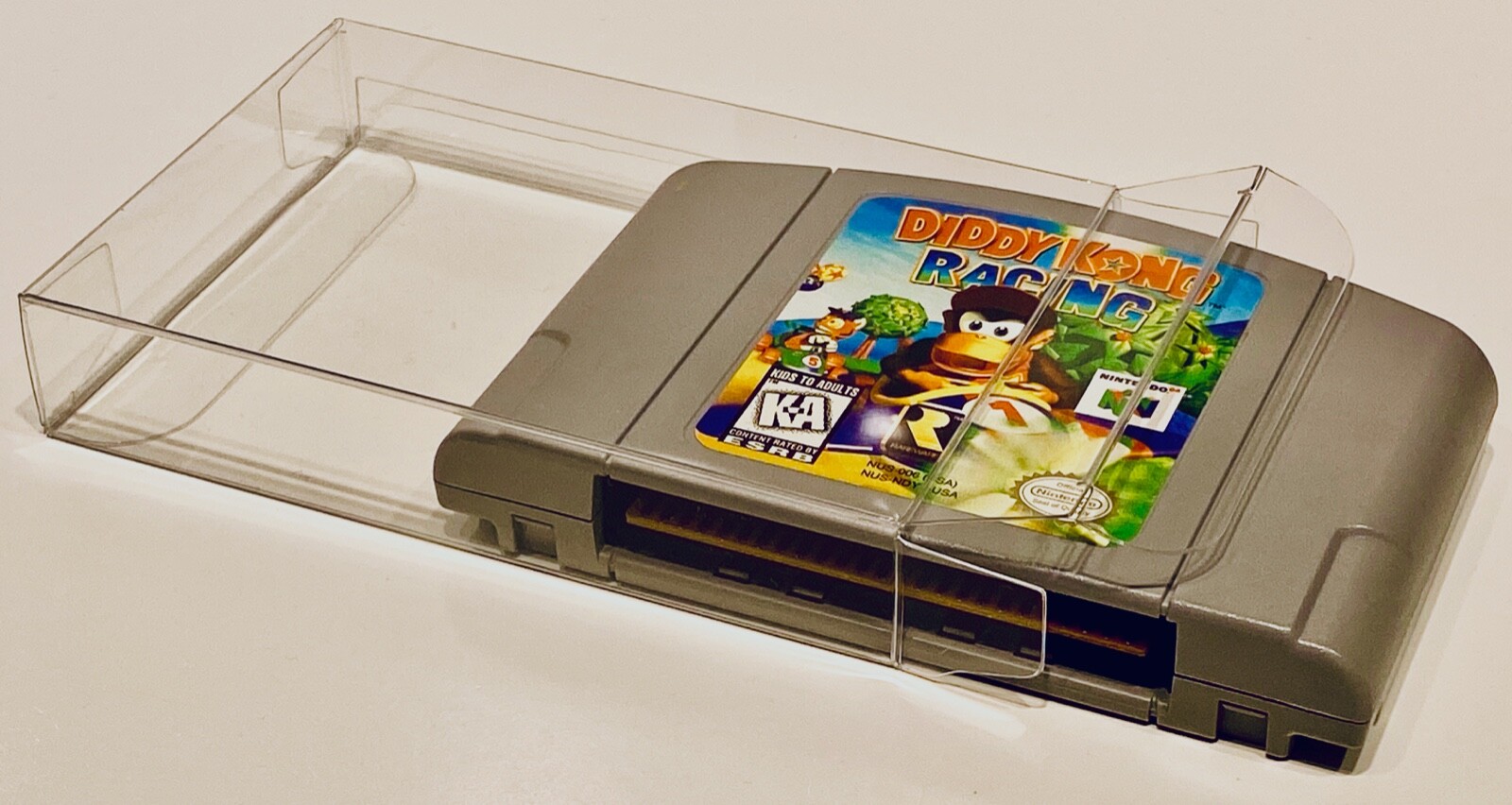 25PC N64 CARTRIDGE PROTECTORS Side Opening Clear Box Sleeves Case Nintendo 64