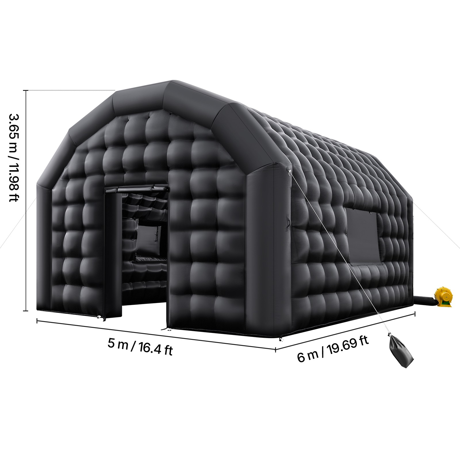 Uimoso Portable Inflatable Cube Tent with Blower 19.7x16.4x12 ft for Events