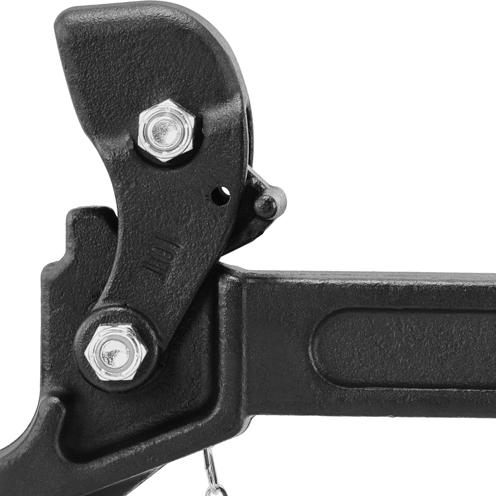Pintle Hitch 2 inches Receiver Hook for 2.5 to 3 inches Lunette Ring 20000 lbs