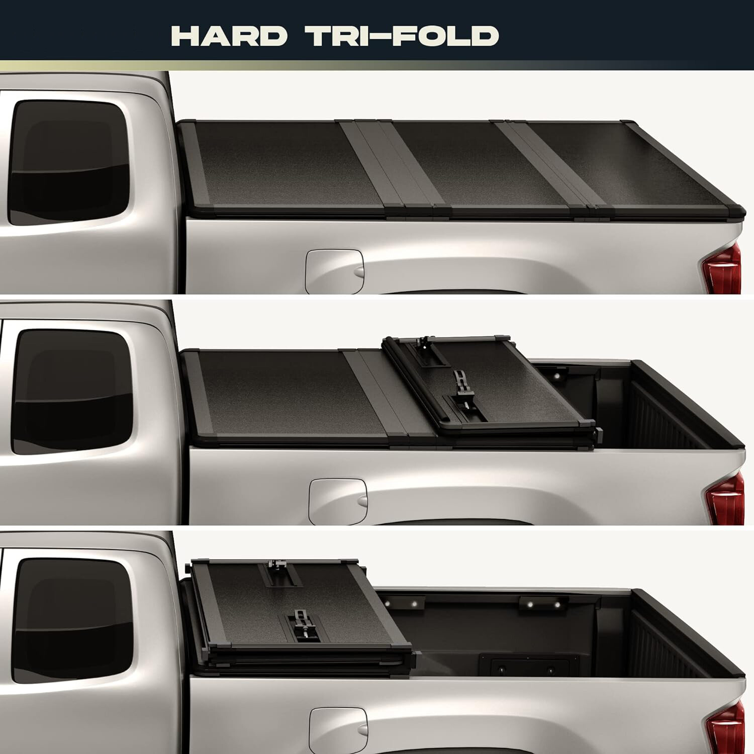 5.8FT Hard Solid Tonneau Cover For 2007-2024 Silverado Sierra 1500 Truck Bed