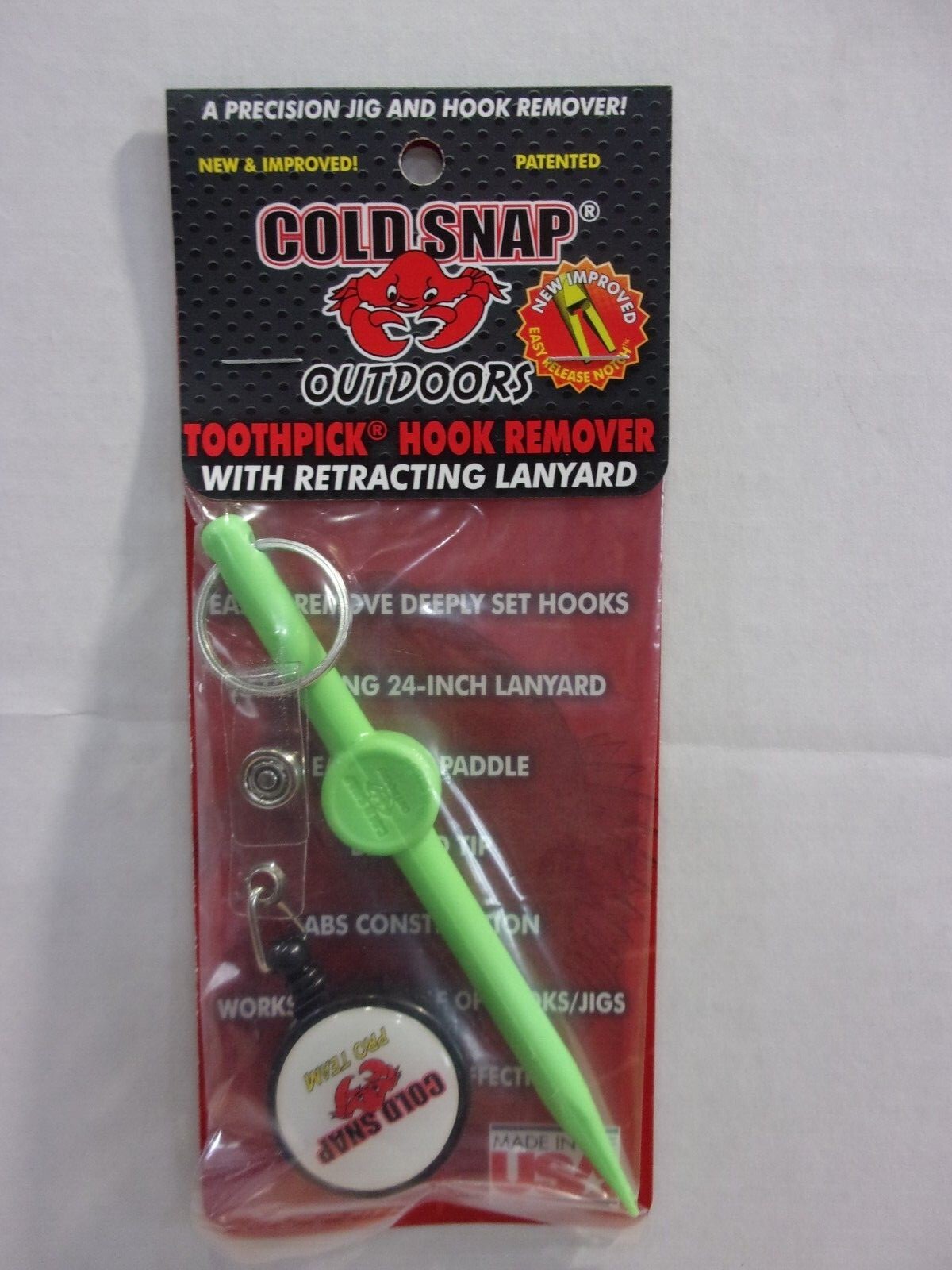 Cold Snap Toothpick Hook Remover with or without lanyard YOU CHOOSE!  NIP