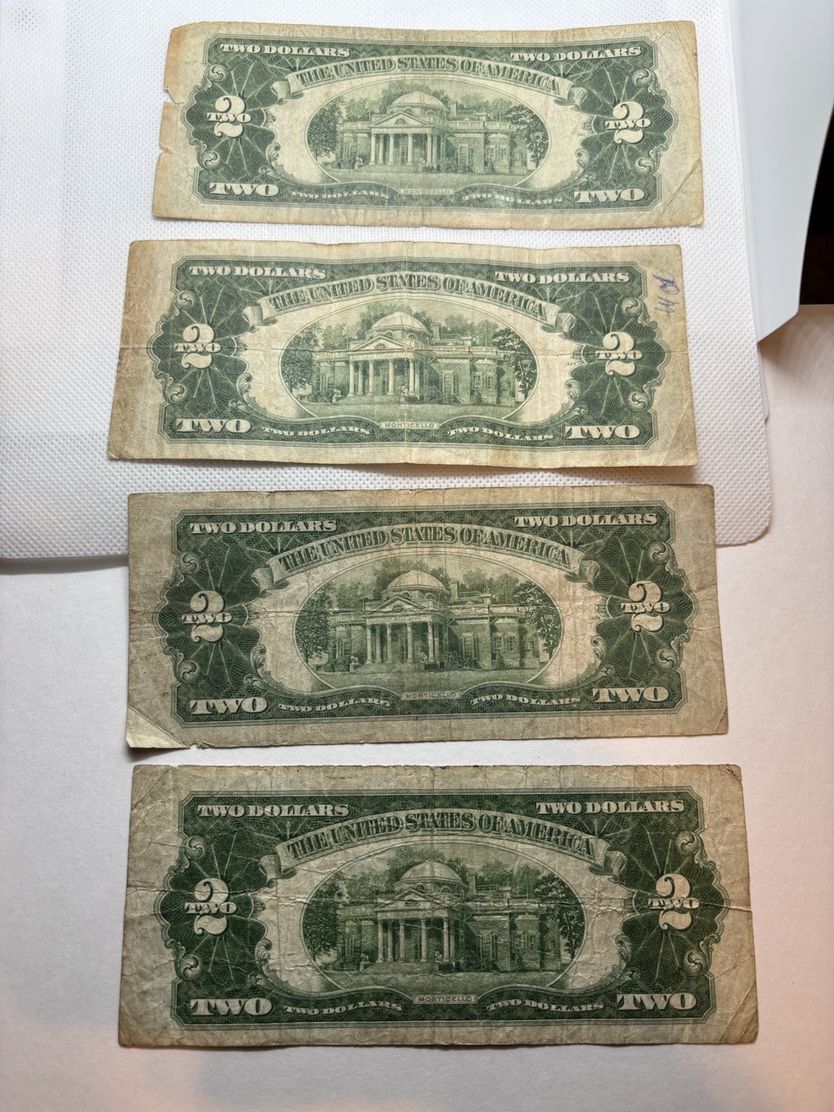 1928 Red Seal $2 Not Lot