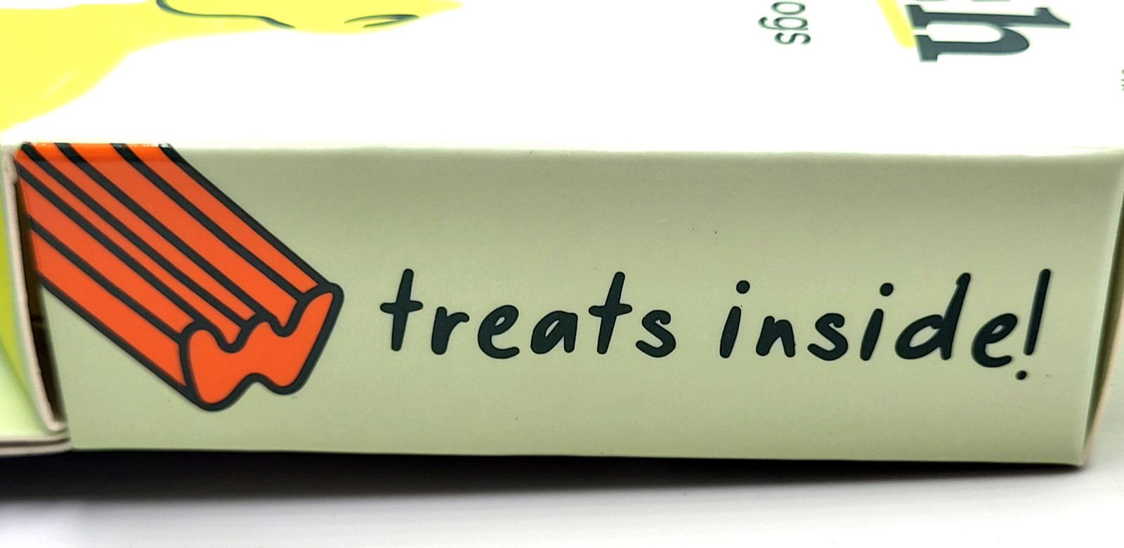 Woof Bite n' Brush Small Treat Holder Toothbrush Tough Non Toxic For Dogs 7"