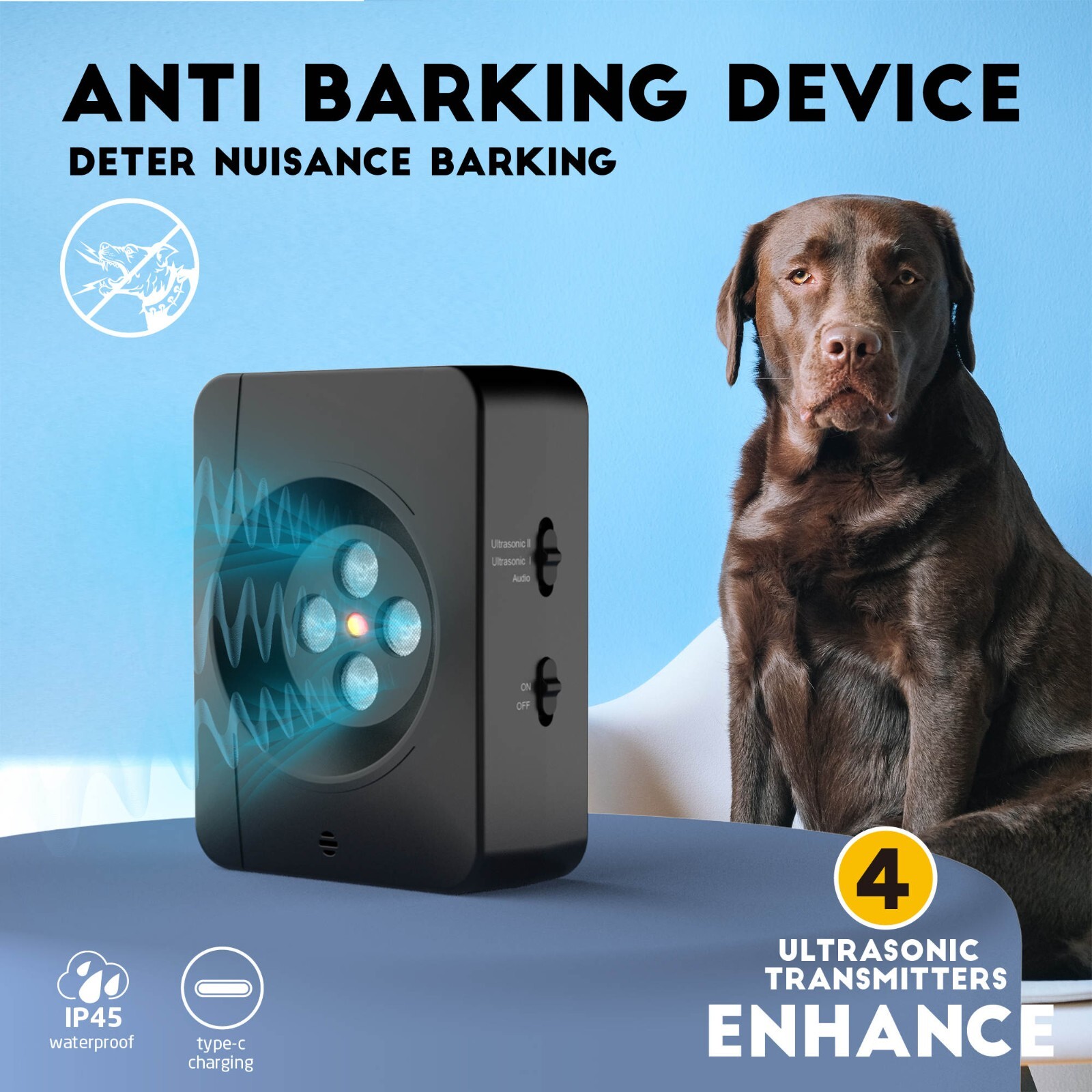 Anti Barking Devices, Ultrasonic Dog Barking Control Devices with 3 Modes