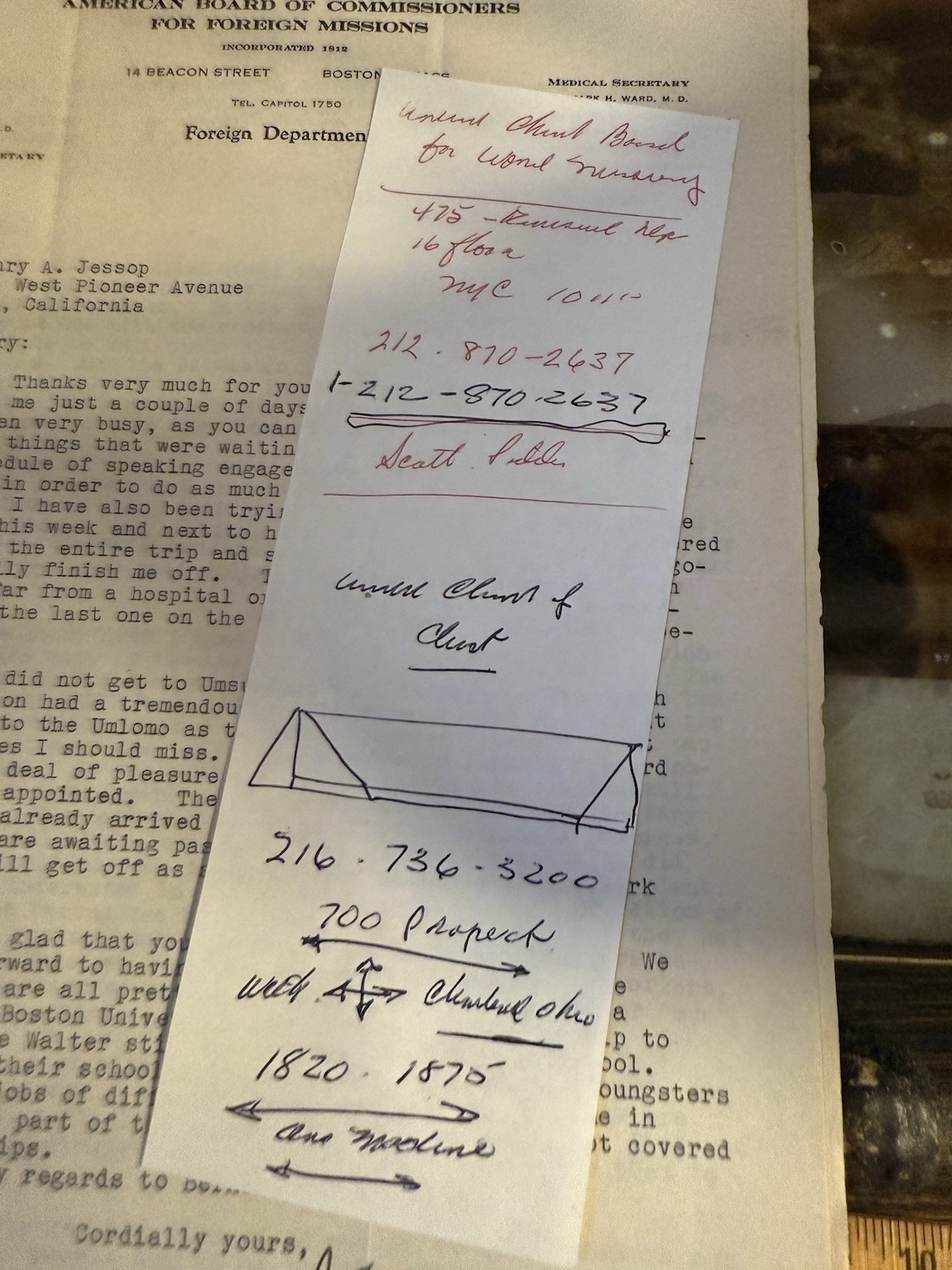 Dr. John A. Reuling Trip To Africa Missionary Work Collection Of Letters 1940s