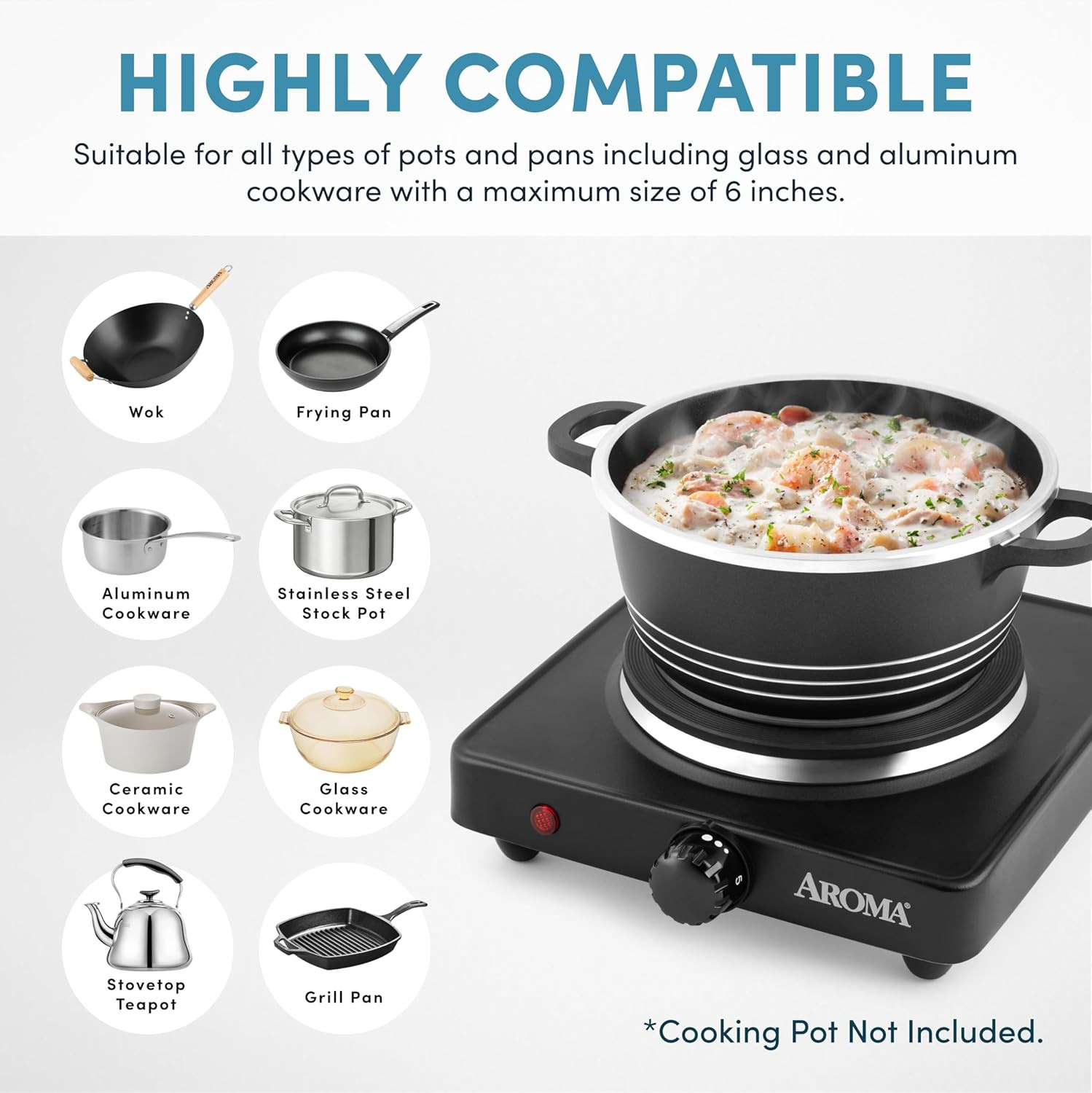 #1 Encimera Electrica Induccion Hornilla Estufa Quemador Peque�A Cocina Portatil