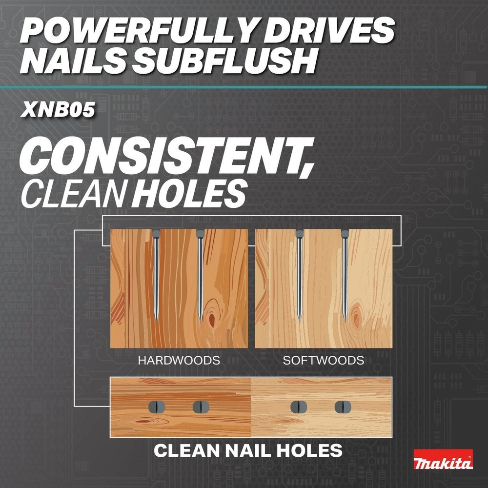 Makita XNB05Z 18V LXT 16 ga. 2-1/2 in. Straight Finish Nailer (Tool Only) New