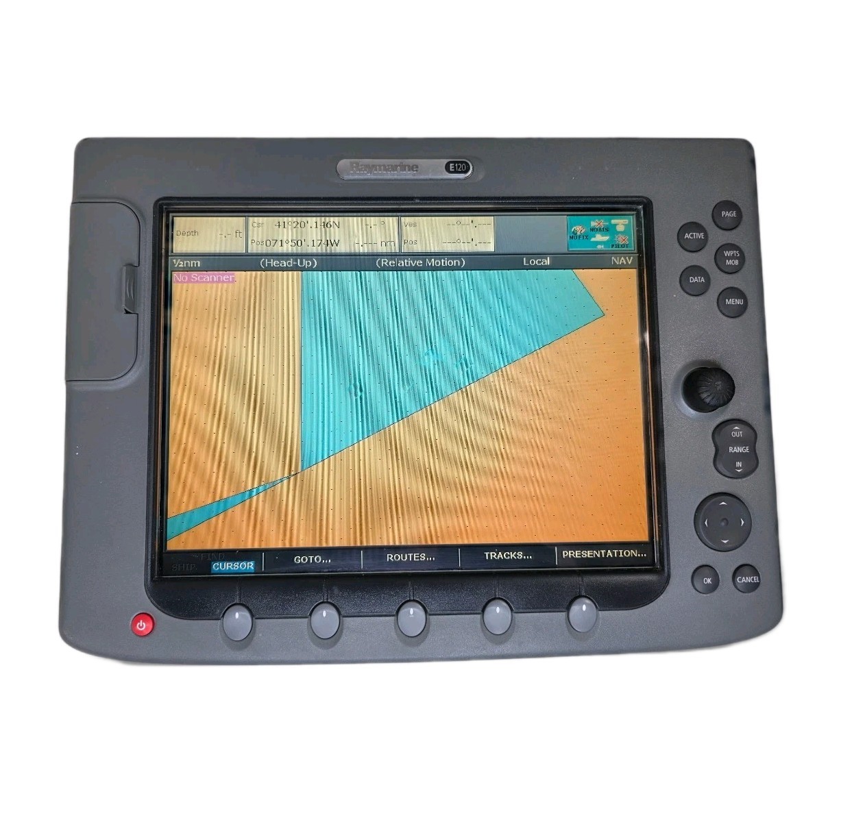Raymarine E120 Classic Chartplotter & MFD Display, AS-IS (READ DESCRIPTION)!!!