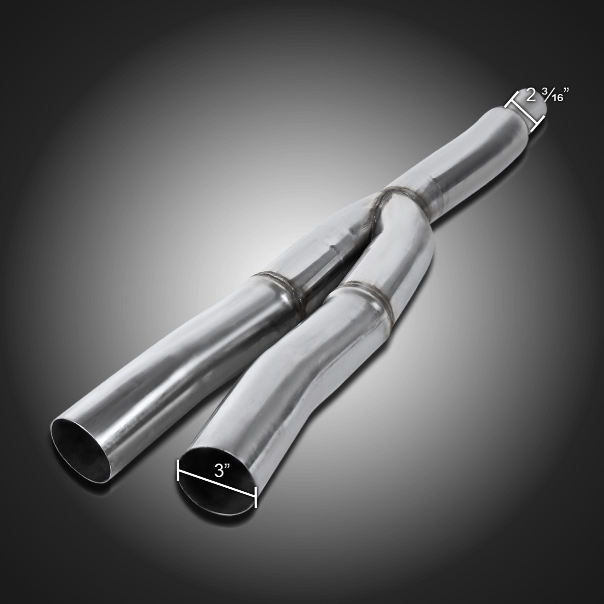 Fits 2015-2021 Mustang 2.3L EcoBoost Stainless Steel Dual Catback Exhaust System