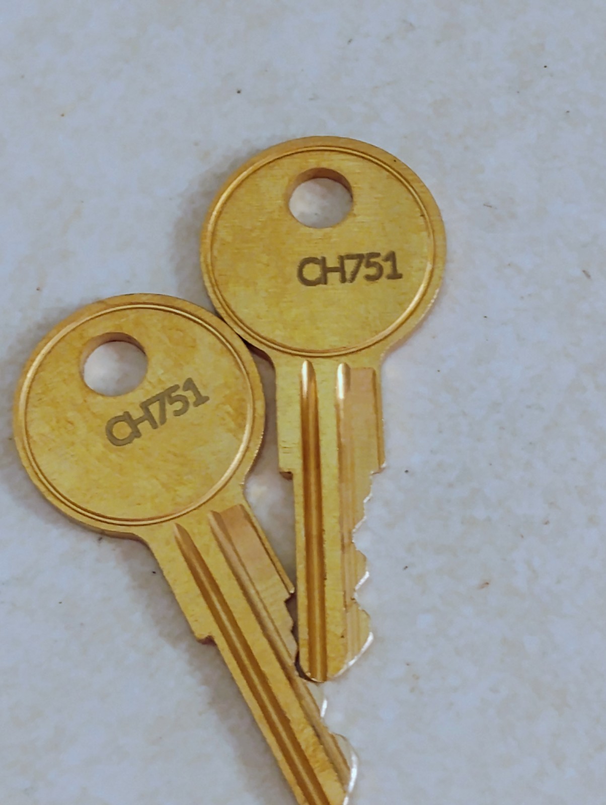 CH751 Key ... Fits RV compartment, tool chest ... Lot of 2