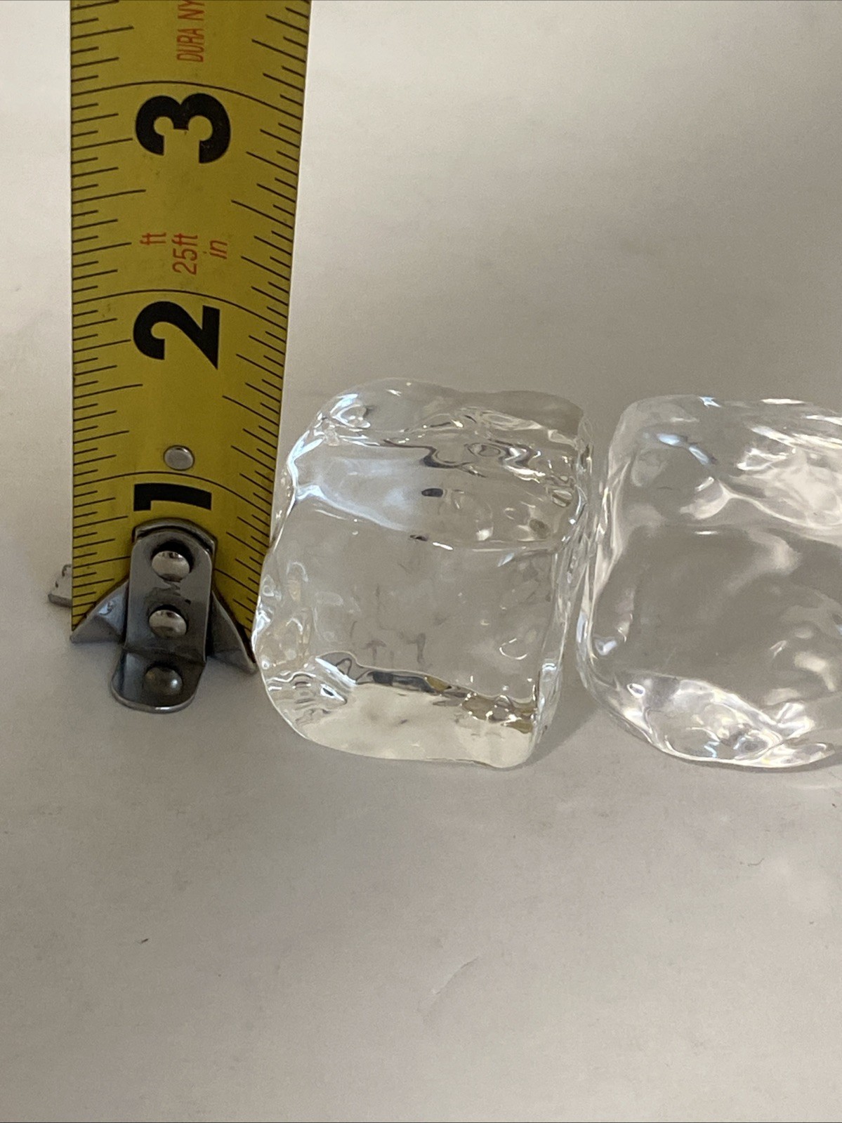 Trengove Studios Acrylic Ice Cubes Lot Of 3