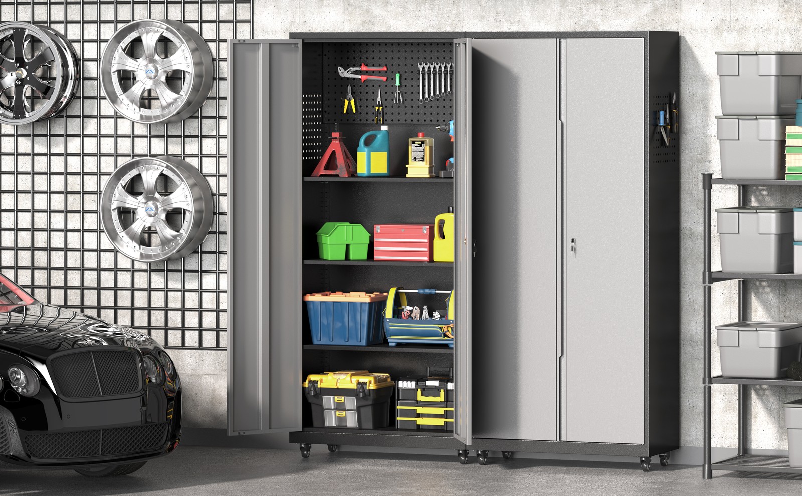 Garage Cabinet Set Workshop Set Garage Cabinets Storage System Tool Boxs Cabinet