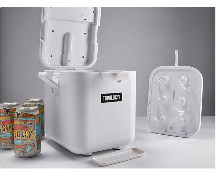 NEW WITHOUT BOX - QUIRKY TAPOLOGY 6-PACK COOLER MICROFOAM BEER SYSTEM