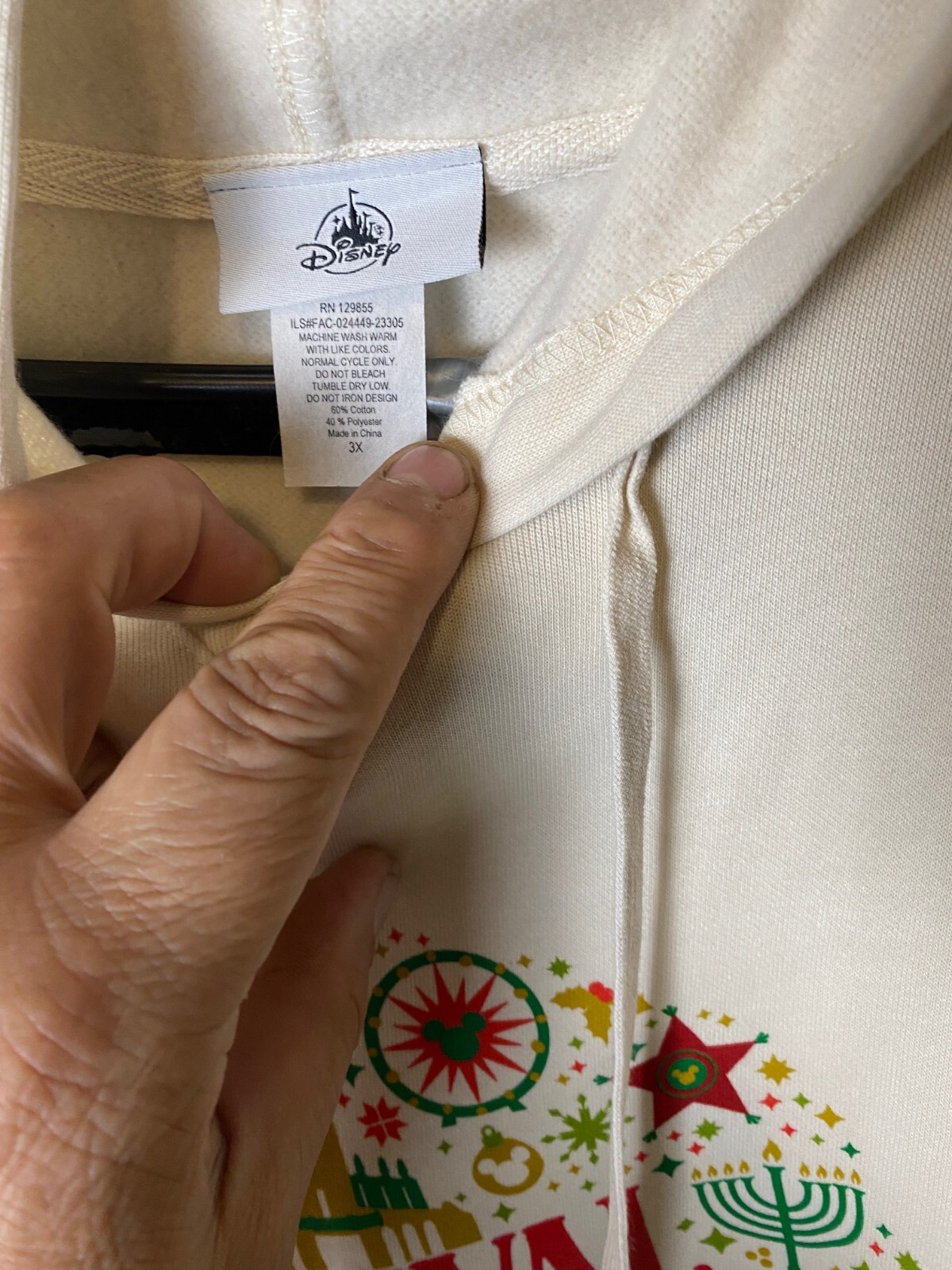 NWT-DISNEY California Adventure Festival Of Holidays 2023 Hoodie SZ 3X