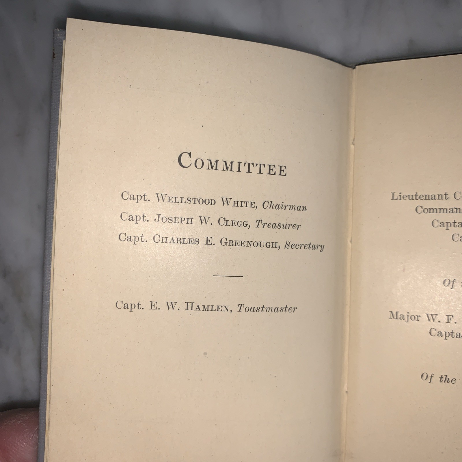 Battalion Officers Dinner Program 28th Infantry Division Pennsylvania