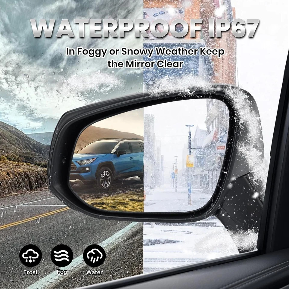 Left Driver Side Mirror Compatible with Toyota RAV4 2019 2020 2021 2022 2023 202