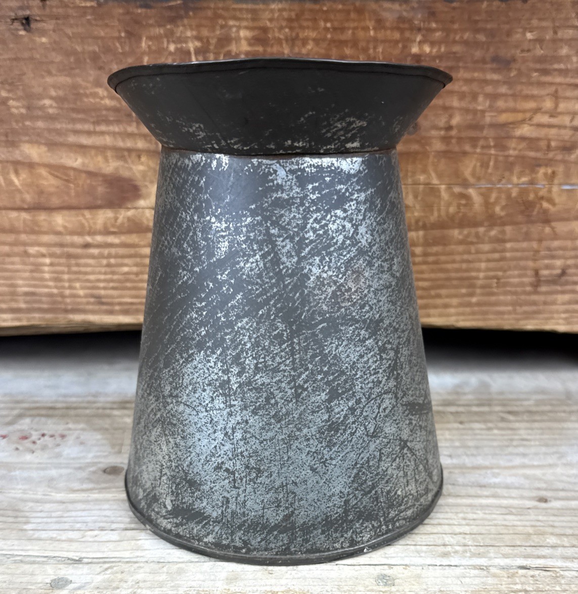 Early Antique Tin Pitcher Tinsmith Made Primitive Pitcher