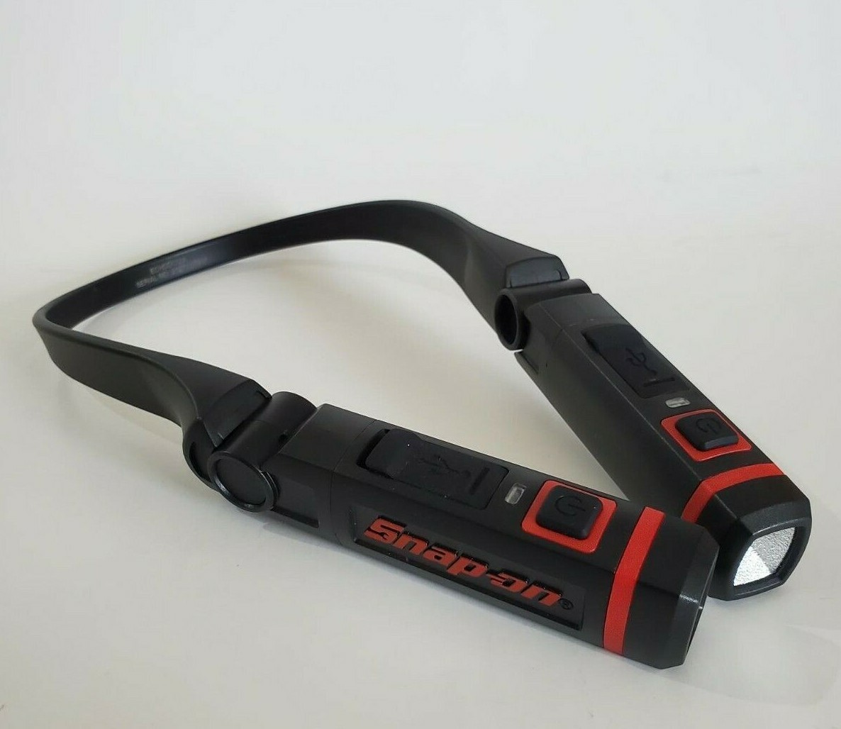 Snap on tools 300 lumens NECK or HEAD BAND flexible 2 sides pivot removable NEW!
