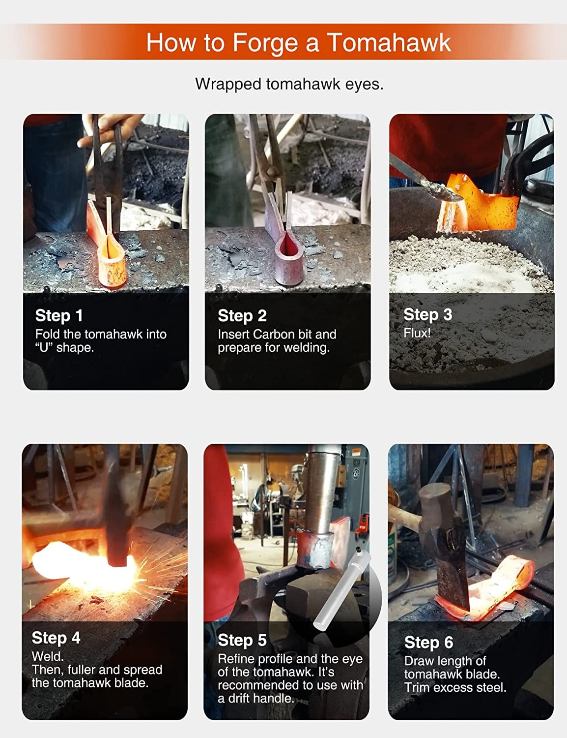 Blacksmith Forged Axe Eye Drift Set Mandrel Blacksmith Tomahawk/Hammer Drifting