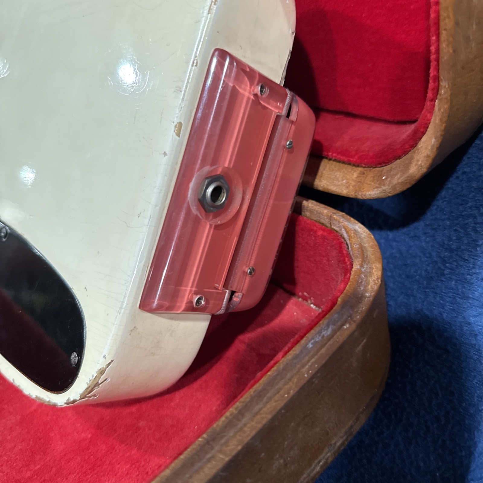 1953/52 Vintage Gibson Ultratone White/Coral Lap Steel Guitar w/ Case