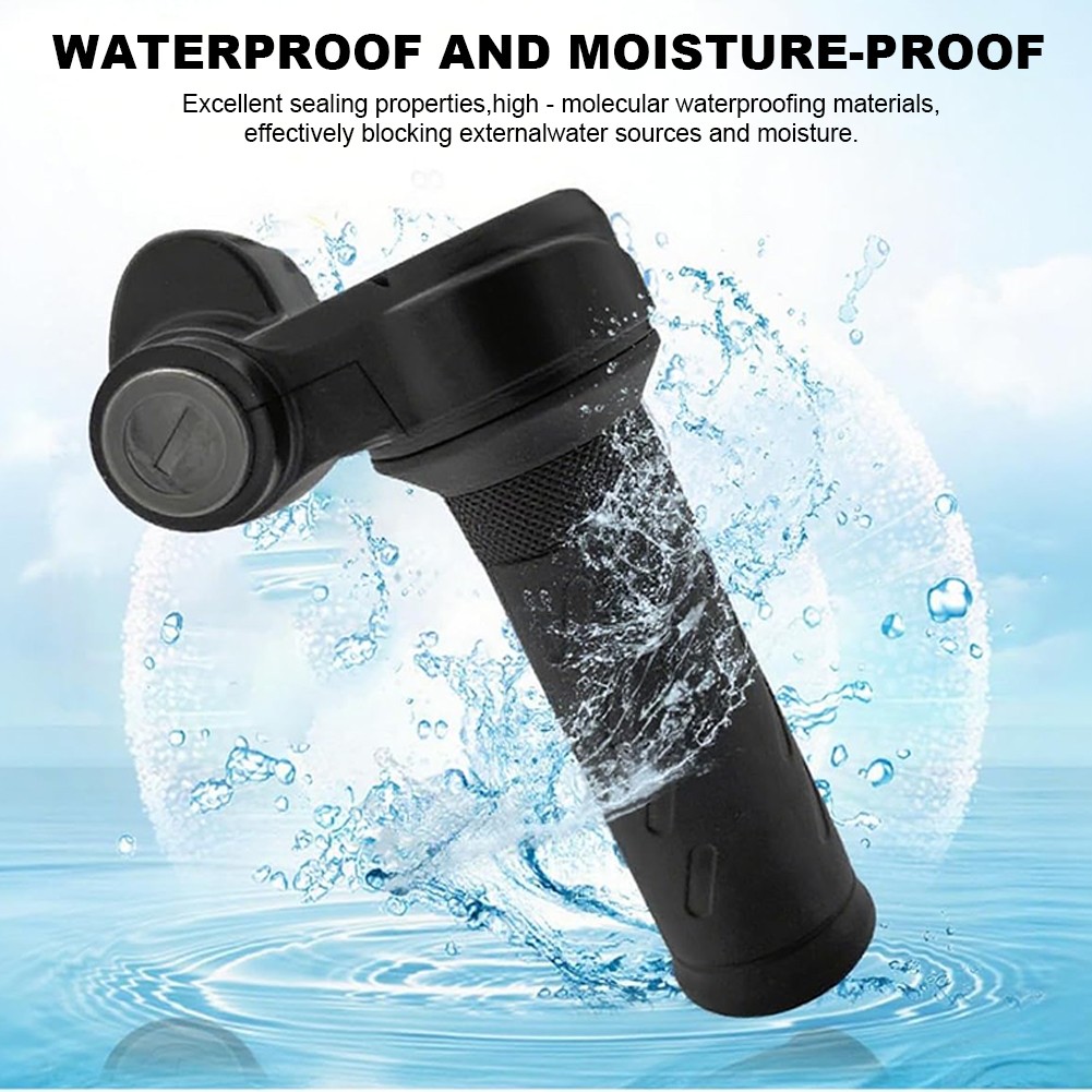 Full Twist Throttle 3-Pin Universal Ebike Throttle Waterproof with 2 Keys NEW