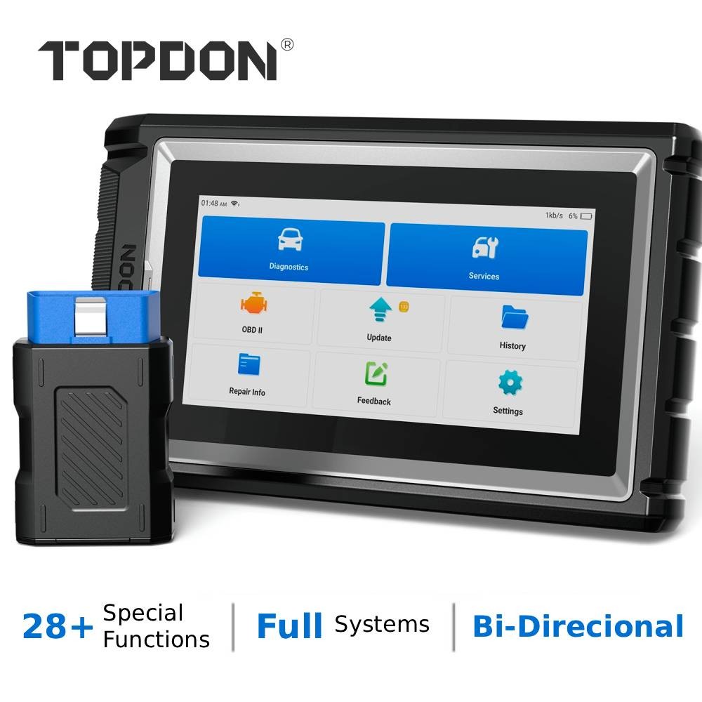 TOPDON AD800BT 2.0 All System Bluetooth OBD2 Scanner Car Diagnostic Tool ABS SRS