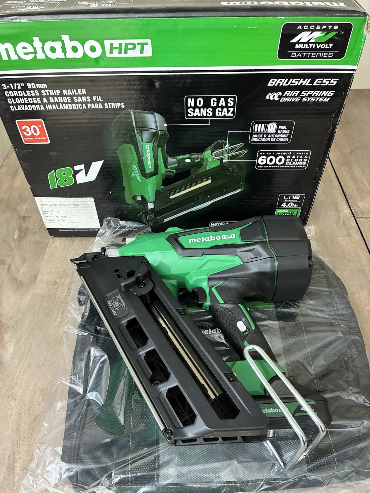 Metabo HPT NR1890DCST 18V 30° Cordless Framing Nailer 3-1/2" – New in Box