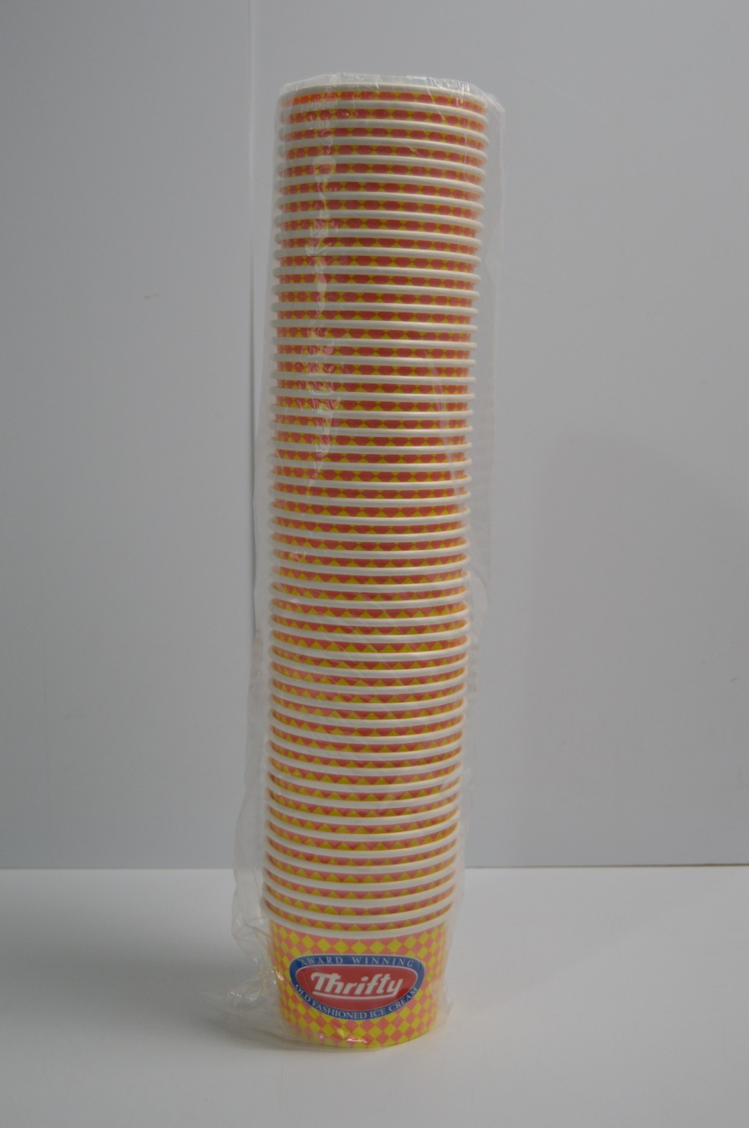 50 Vintage Thrifty Ice Cream 8 oz Cups NIP Collectible So CA Dairy Drug Store