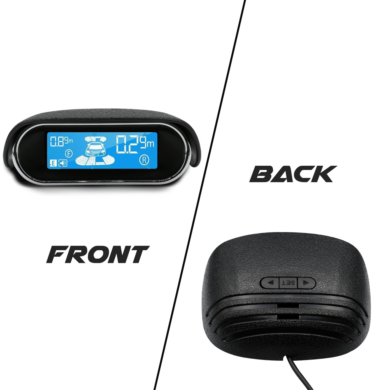 8 Parking Sensors LCD Car Auto Backup Reverse Rear Radar System Alert Alarm Kit