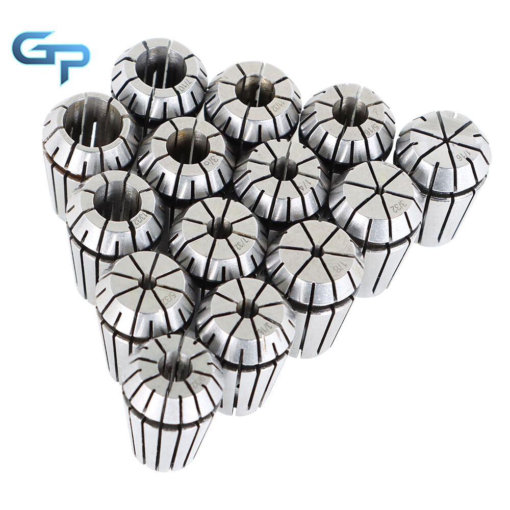 14Pcs ER20 1/16"-1/2" Spring Collet Set for CNC Milling Lathe Tool Workholding