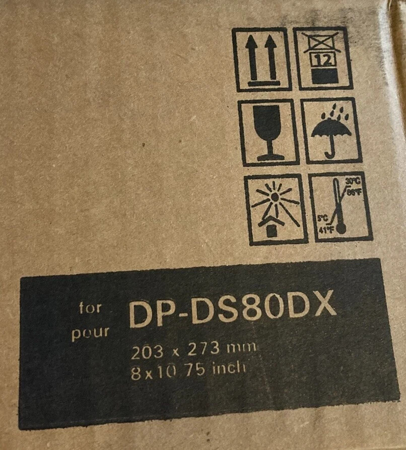 DNP DP-DS80DX Media Set 1 case (2 sets) Photo Paper and 2 Cartridges 260 Images