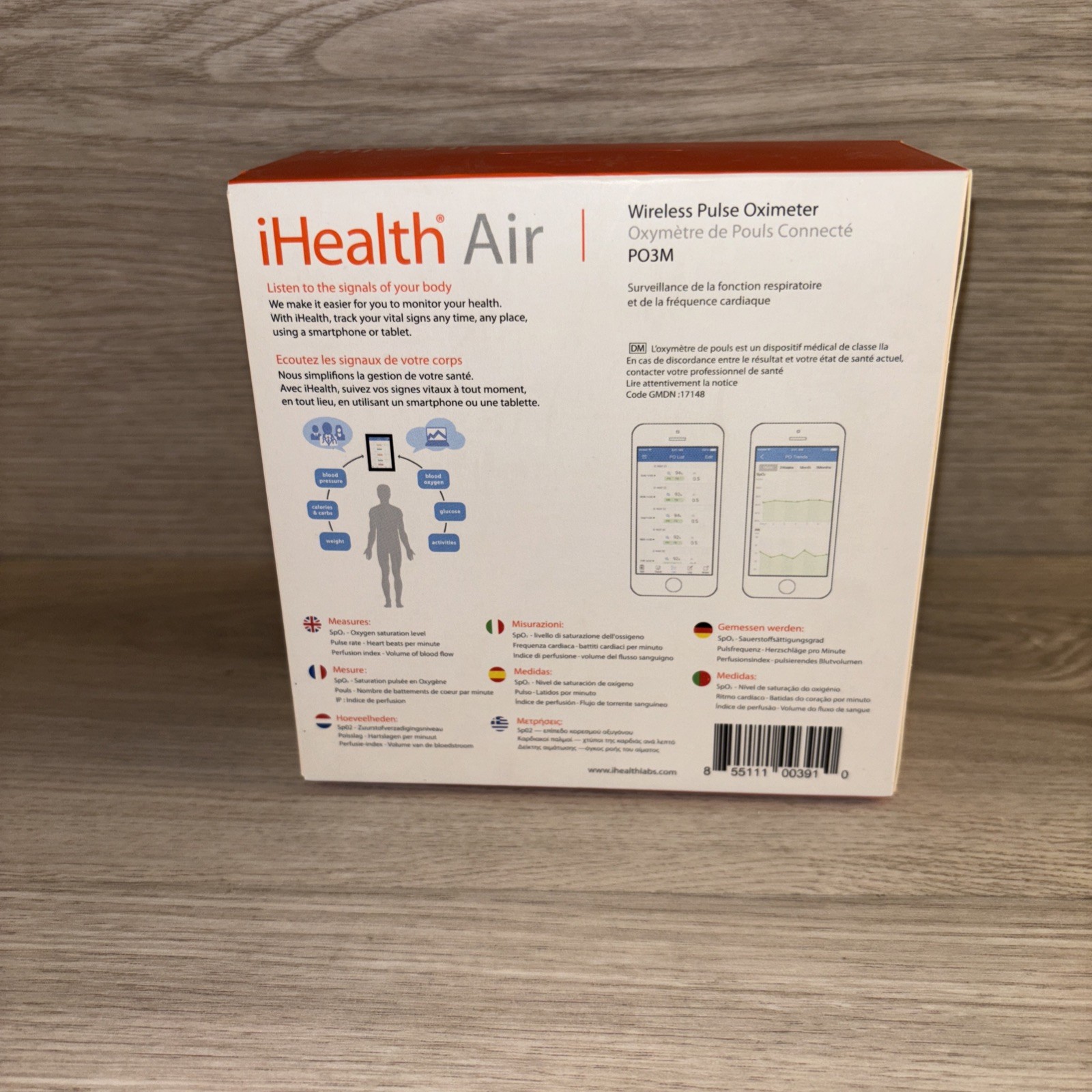 iHealth Air PO3M Wireless Fingertip Pulse Oximeter - New In Box - Multiple Avlbl