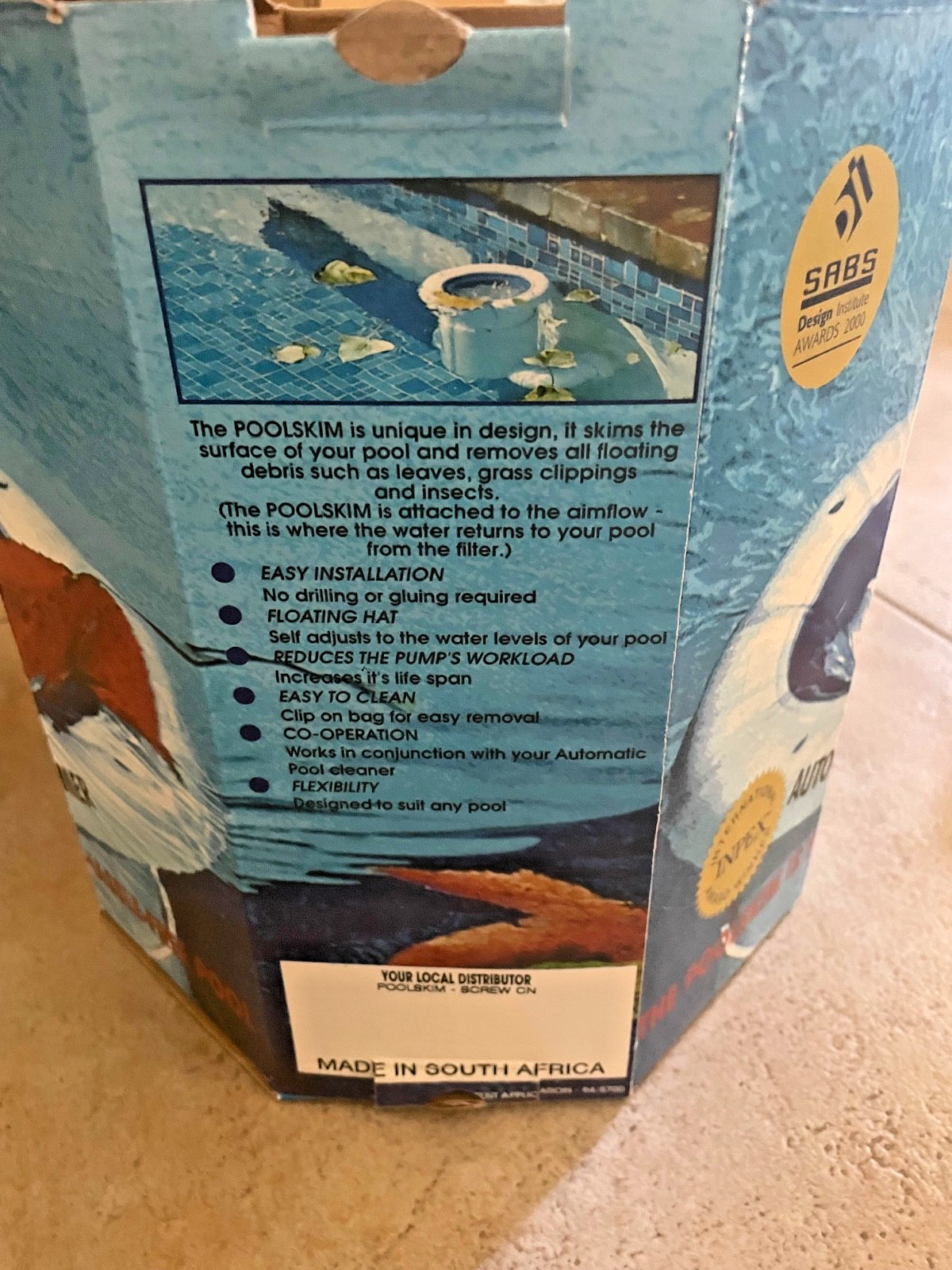 Poolskim Pool Surface Leaf Skimmer - Return Line Automated Surface Cleaner