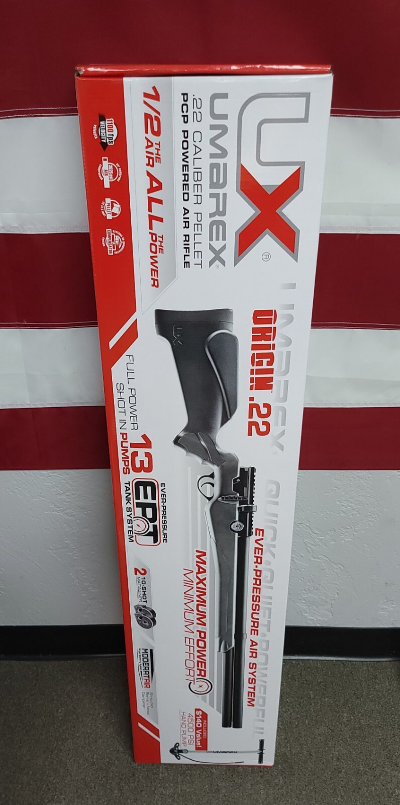 Umarex Origin PCP .22 Pellet Gun Air Rifle, 1100FPS, w/ Hand Pump - 2251378