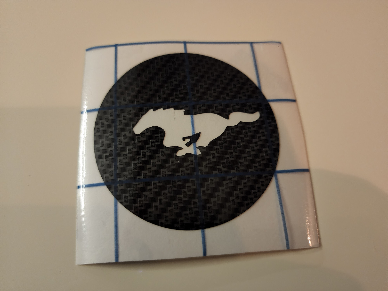 Carbon Fiber Mustang 2005-2009 Steering Wheel Center Decor Sticker Trim Cover