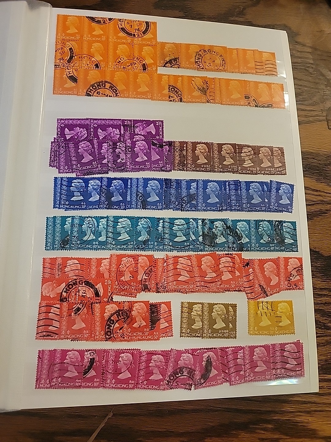Worldwide Stamp Collection in Album Full of Stamps - Mint & Used Royal Mail HK