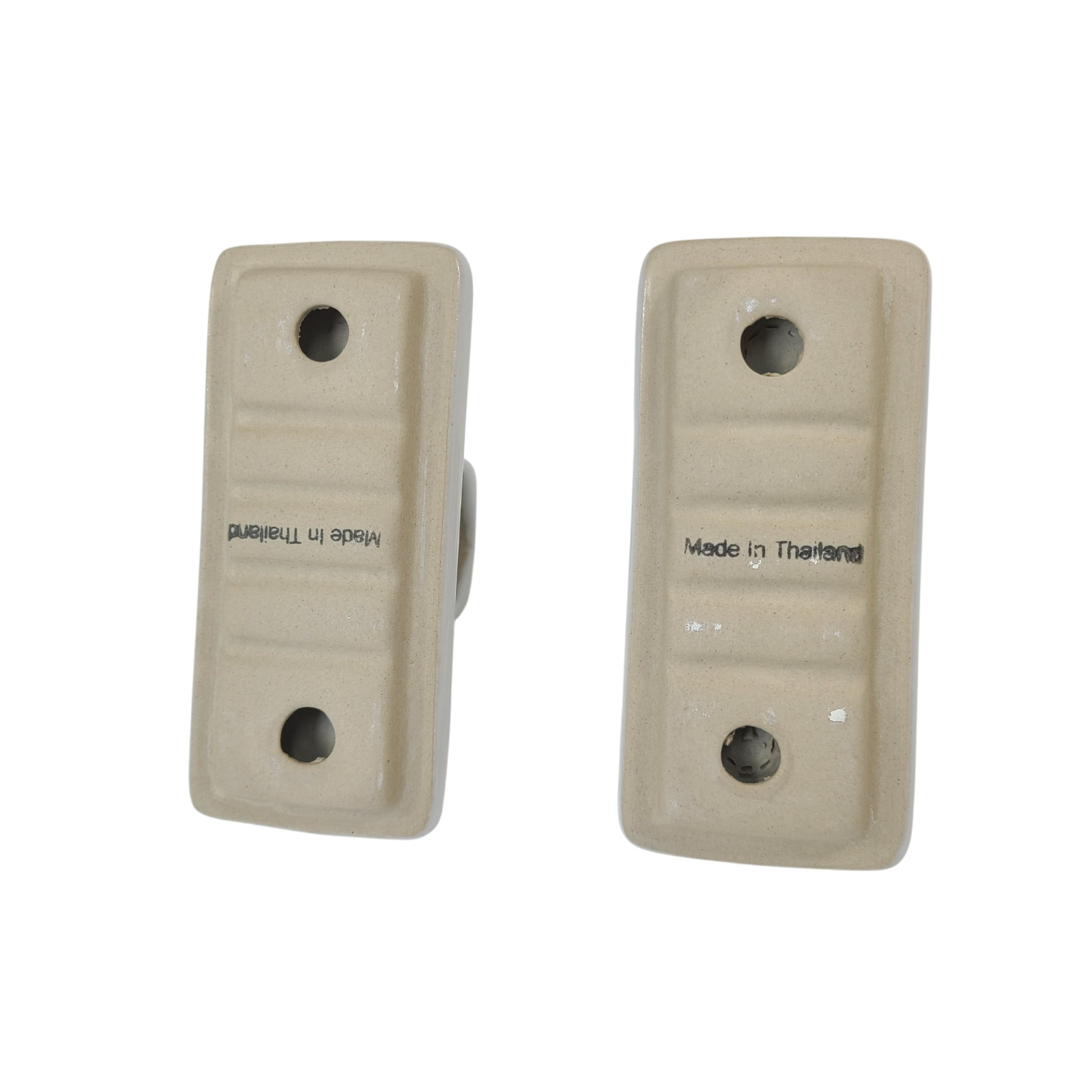 Vintage White Ceramic Tile Towel Rod Rack Post Holder Brackets 24 in Acrylic Bar