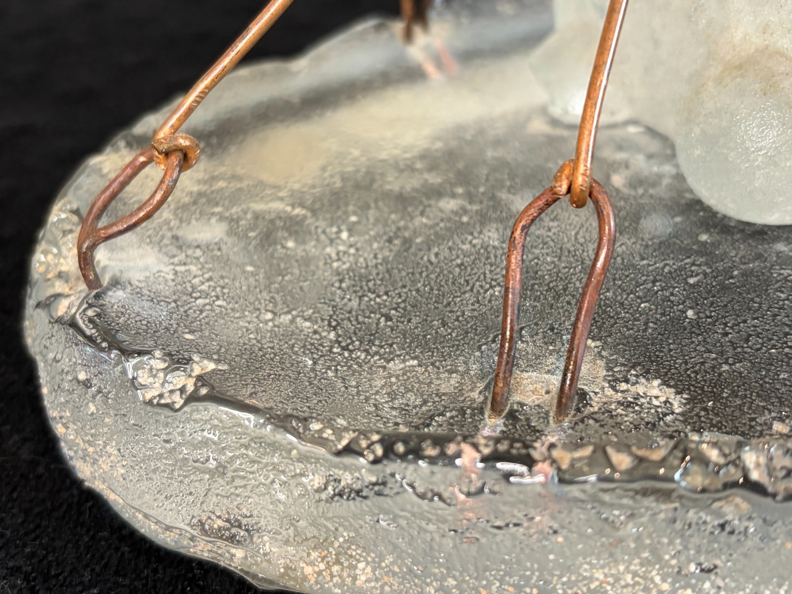 Hank Murta Adams Large Piece Slice of Cake Art Glass Sculpture 10.5" X 5.75"