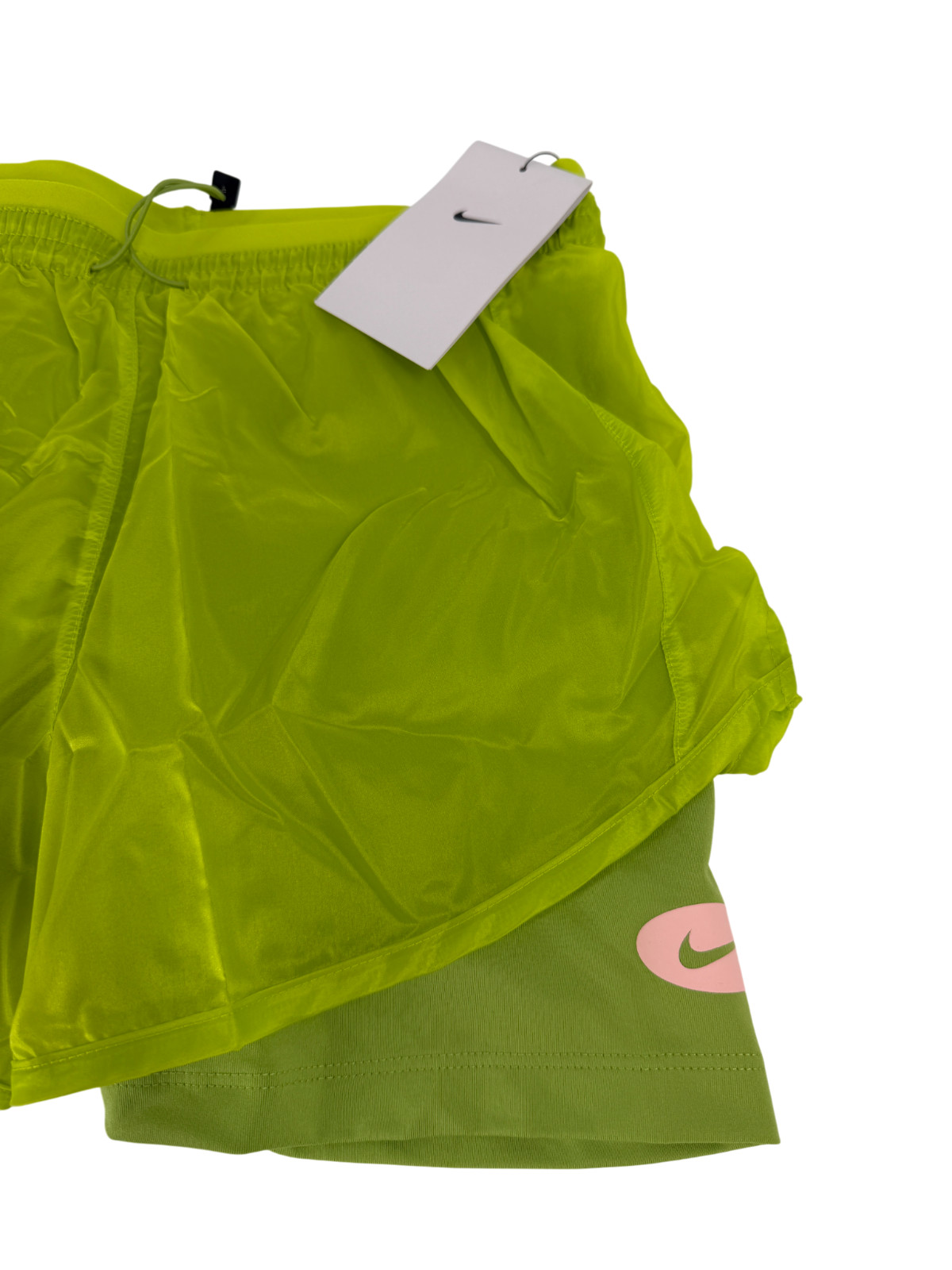 Nike Icon Clash Tempo Luxe Running Shorts Women’s M Green DM7739-321 New