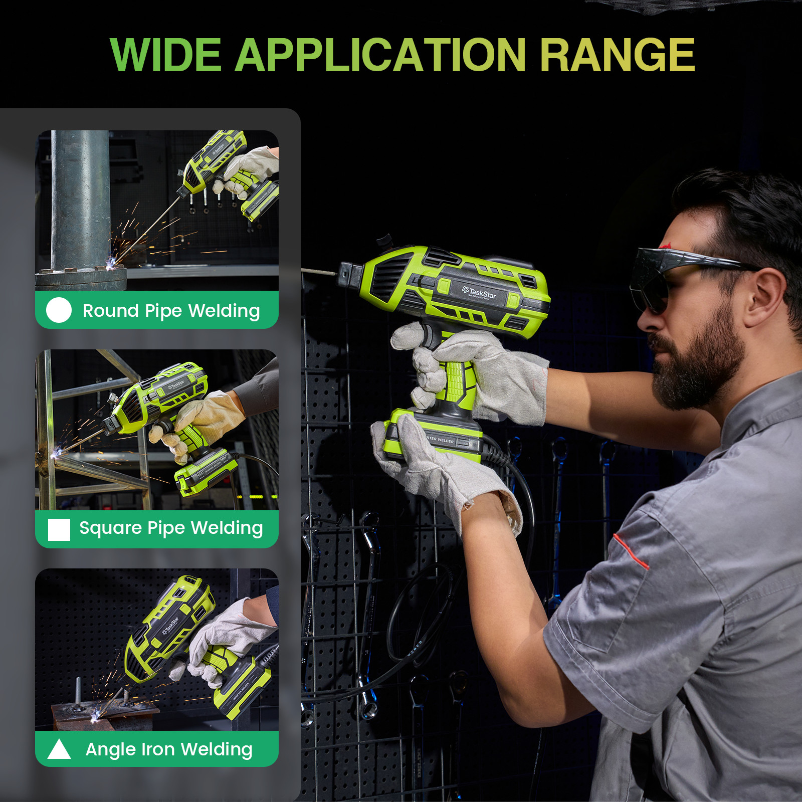 6Gears Handheld Welding Gun Machine IGBT Inverter Arc Welder for 3/32"-1/8" Rods