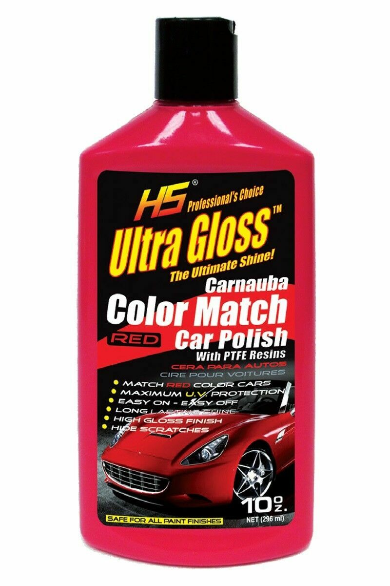 Red Wax Car Color Scratch Remover Carnauba Polish motorcycle Boat RV 10oz